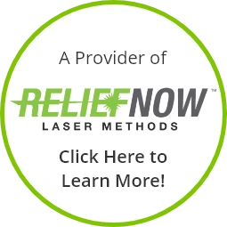 Relief Now Laser Centers Button